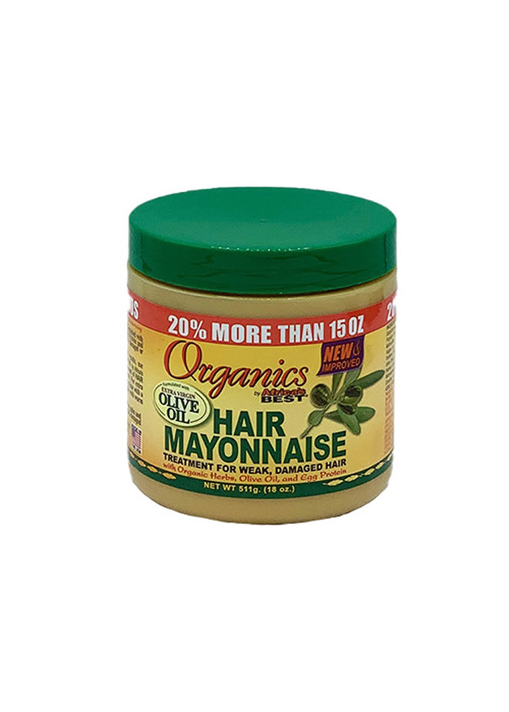 Organics By Africa's Best Olive Oil Hair Mayonnaise Weak Hair Treatment - 511 Gr - Becurly