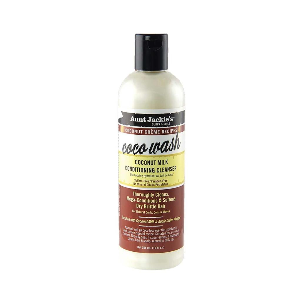 Aunt Jackie's Coco Wash Coconut Milk Conditioning Cleanser - 355ml - Becurly