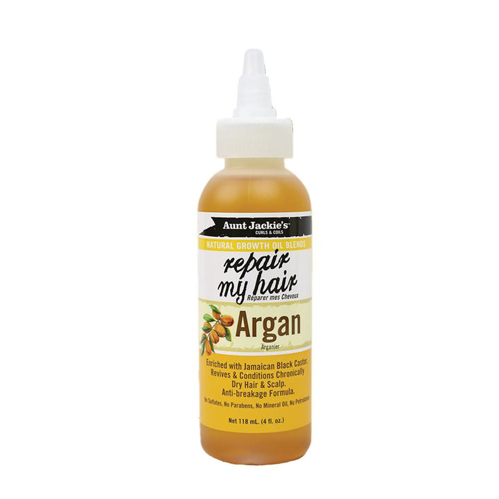 Aunt Jackies Natural Growth Oil Repair My Hair Argan 118ml/ 4oz - Becurly