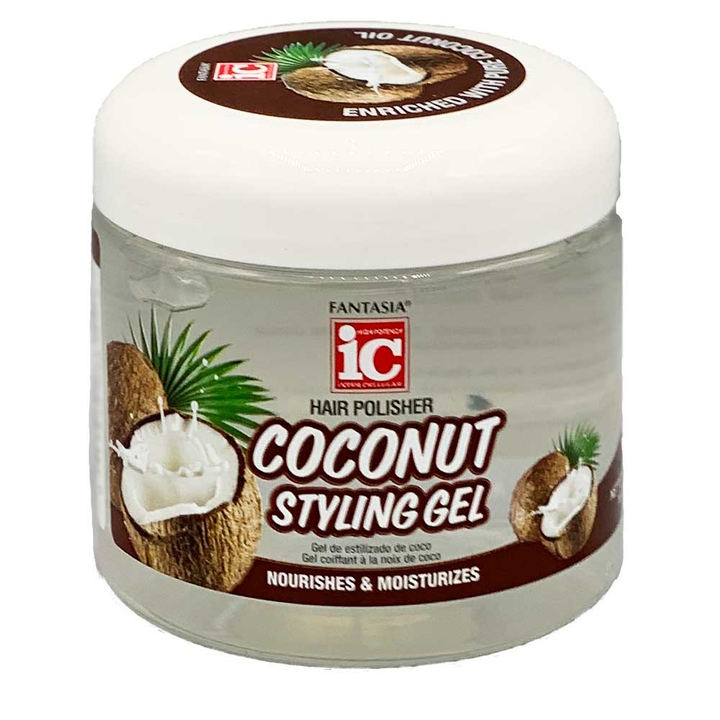 Fantasia IC Hair Polisher Coconut Styling Gel - 454Gr | BeCurly.nl - Becurly