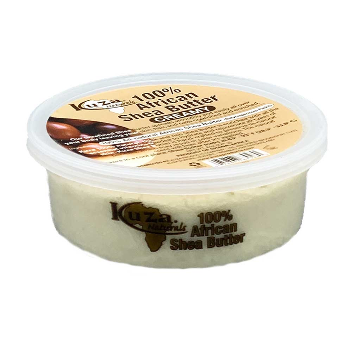 Kuza Naturals 100% African Shea Butter Creamy - 227Gr | CG-vriendelijk | BeCurly.nl - Becurly