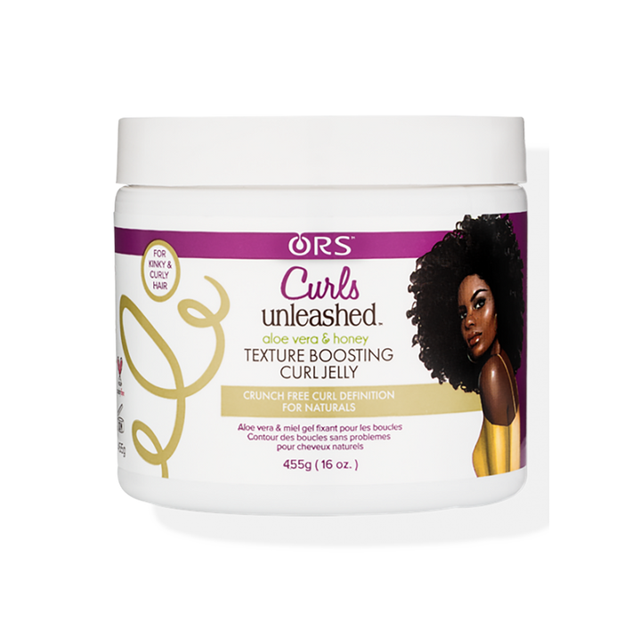 ORS Curls Unleashed Aloe Vera and Honey Texture Boosting Curl Jelly - 455Gr - Becurly