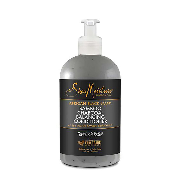 Shea Moisture African Black Soap Bamboo Charcoal Deep Balancing Conditioner 384ml - Becurly