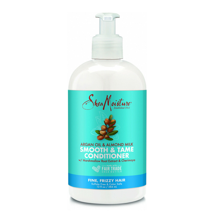 Shea Moisture Argan Oil & Almond Milk Smooth & Tame Conditioner 13 oz / 384 ml - Becurly