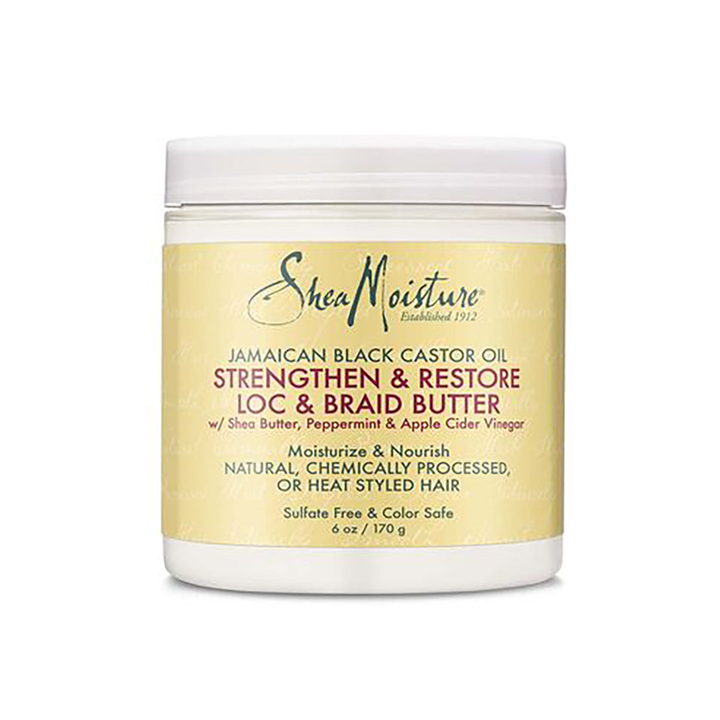 Shea Moisture Jamaican Black Castor Oil Strengthen & Grow Loc & Braid Butter 170Gr - Becurly