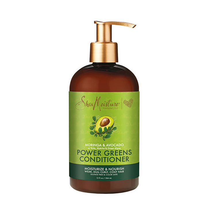 Shea Moisture Moringa & Avocado Power Greens Conditioner 384ml - Becurly