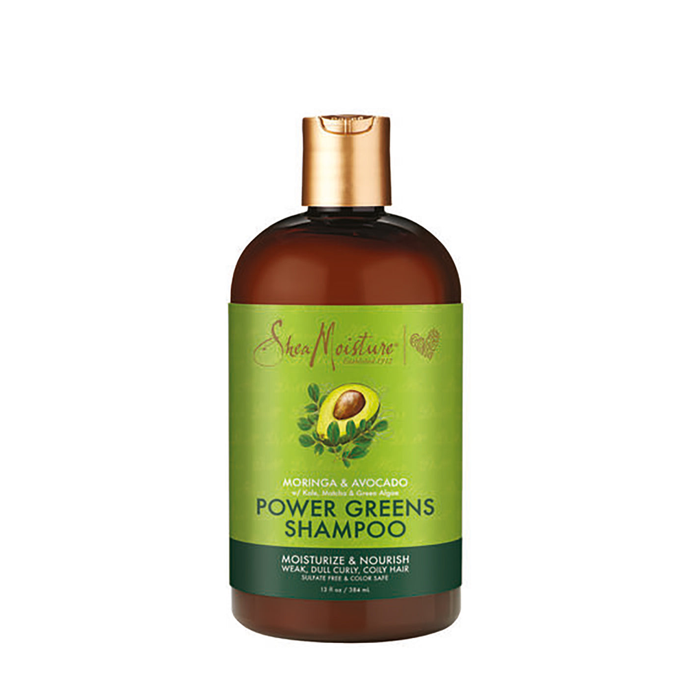 Shea Moisture Moringa & Avocado Power Greens Shampoo 384 ml - Becurly