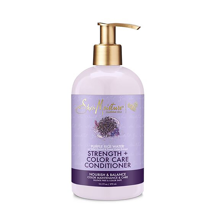 Shea Moisture Purple Rice Water Strength + Color Care Conditioner 370ml - Becurly