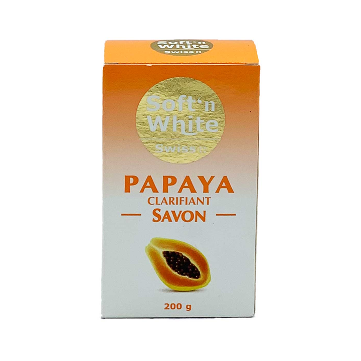 Soft 'N White Papaya Soap - 200Gr - Becurly