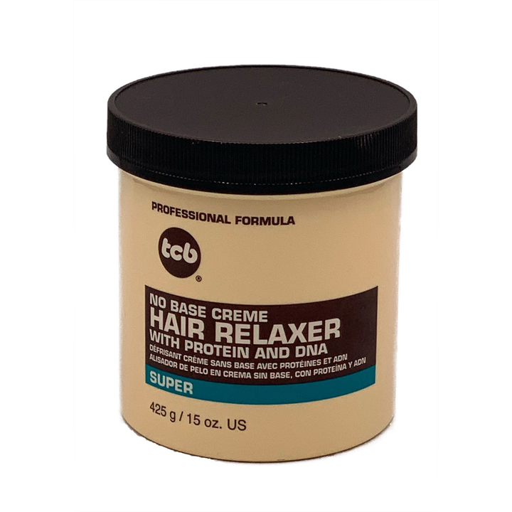 TCB Naturals No Base Creme Hair Relaxer SUPER - 425Gr - Becurly