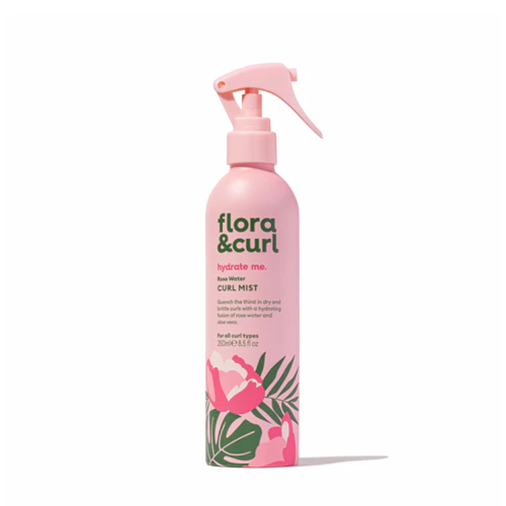 Flora & Curl Rose Water Curl Mist 250ml - Becurly